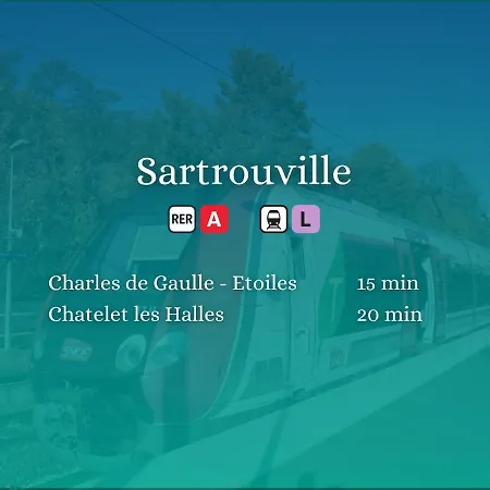 Le Petit Sartrouville A 20 Min De Paris En Rer A Exterior foto